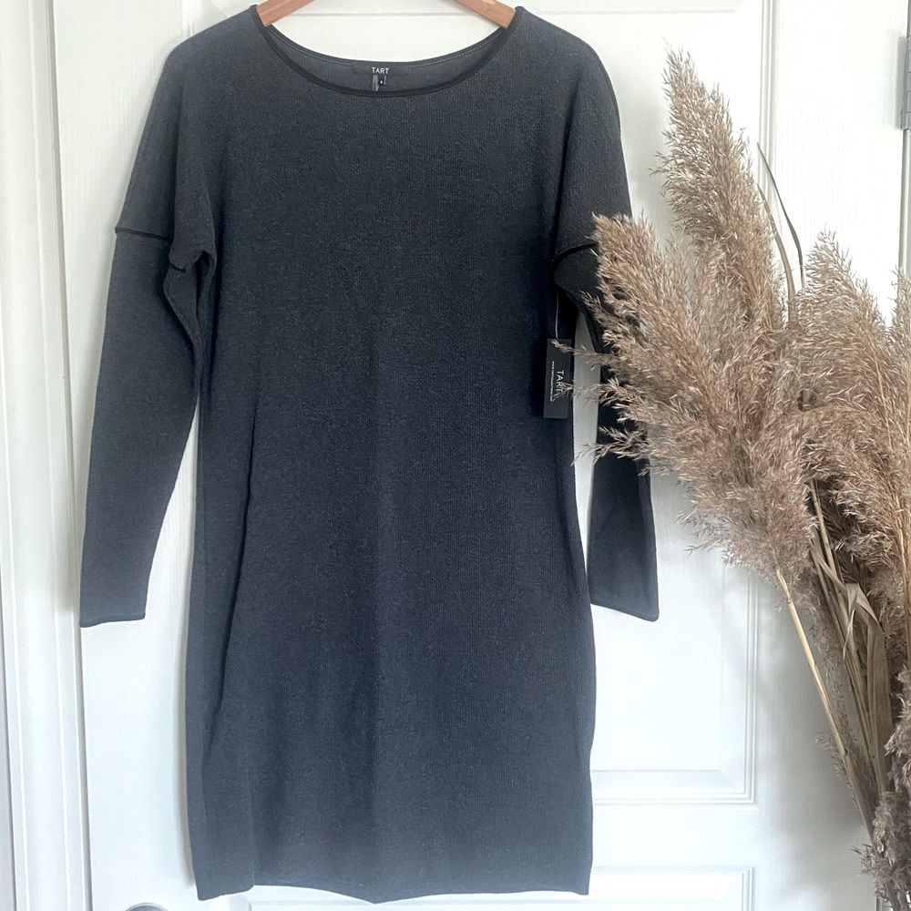 NWT Long Sleeve T Shirt Dress Cotton Blend